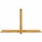 Ekena Millwork Eugene Rough Sawn Timber Gable Bracket, Western Red Cedar, 96"W x 56"H x 2"D x 6"F, 14/12 Pitch GBW096X56X0206EUG00RWR - alternate 1